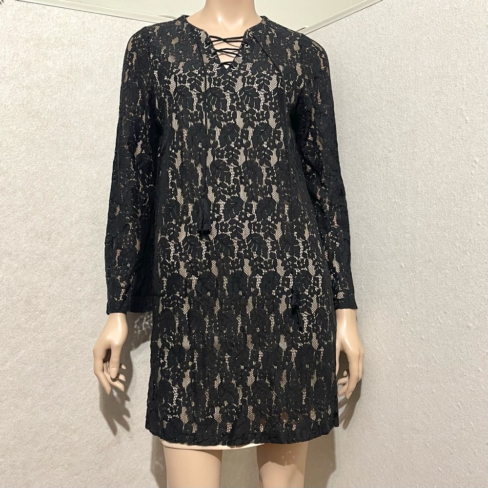 Alison Andrews Black Lace Dress size M
